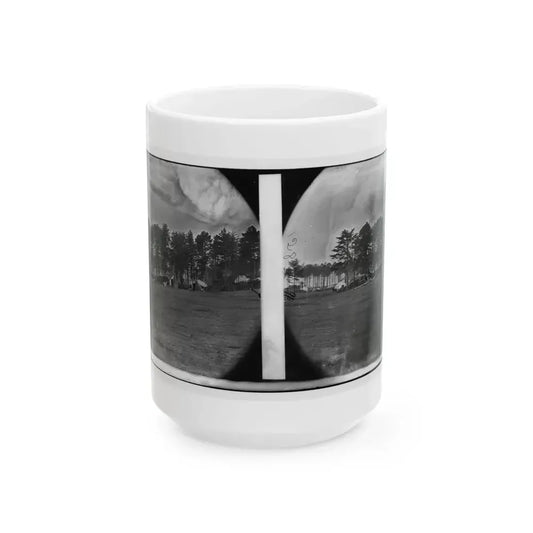 Brandy Station, Virginia. Quarters Of Capt. Clinton, C.S. Of Provost Marshals Department. Headquarters, Army Of The Potomac (U.S. Civil War) White Coffee Mug 15oz - Go Mug Yourself