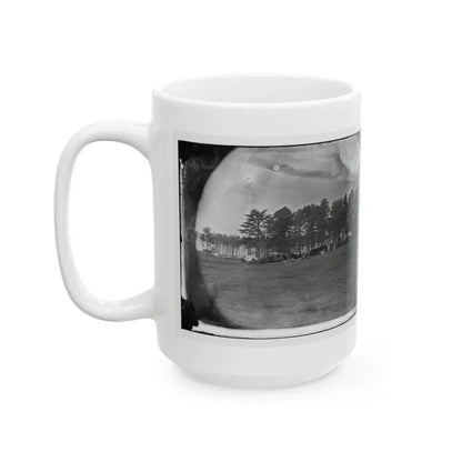 Brandy Station, Virginia. Quarters Of Capt. Clinton, C.S. Of Provost Marshals Department. Headquarters, Army Of The Potomac (U.S. Civil War) White Coffee Mug - Go Mug Yourself