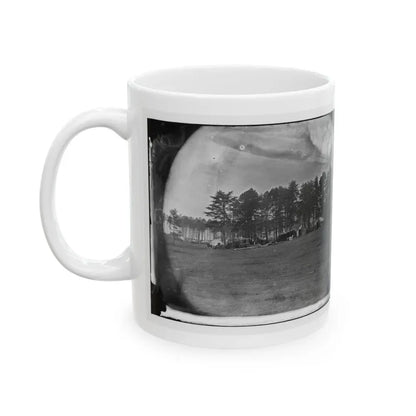 Brandy Station, Virginia. Quarters Of Capt. Clinton, C.S. Of Provost Marshals Department. Headquarters, Army Of The Potomac (U.S. Civil War) White Coffee Mug - Go Mug Yourself