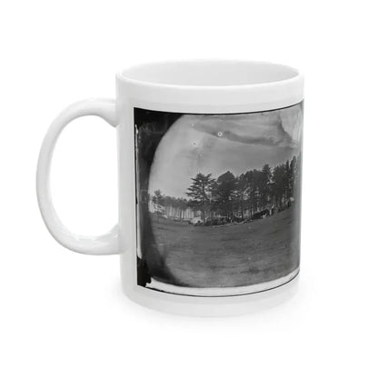 Brandy Station, Virginia. Quarters Of Capt. Clinton, C.S. Of Provost Marshals Department. Headquarters, Army Of The Potomac (U.S. Civil War) White Coffee Mug - Go Mug Yourself