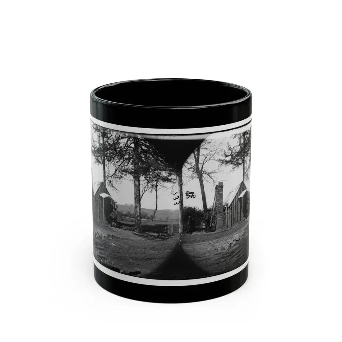 Brandy Station, Virginia. Specimen Of Officers Quarters. Army Of The Potomac (U.S. Civil War) Black Coffee Mug 11oz - Go Mug Yourself