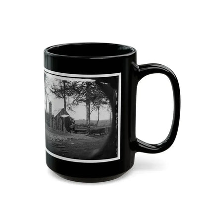 Brandy Station, Virginia. Specimen Of Officers Quarters. Army Of The Potomac (U.S. Civil War) Black Coffee Mug - Go Mug Yourself