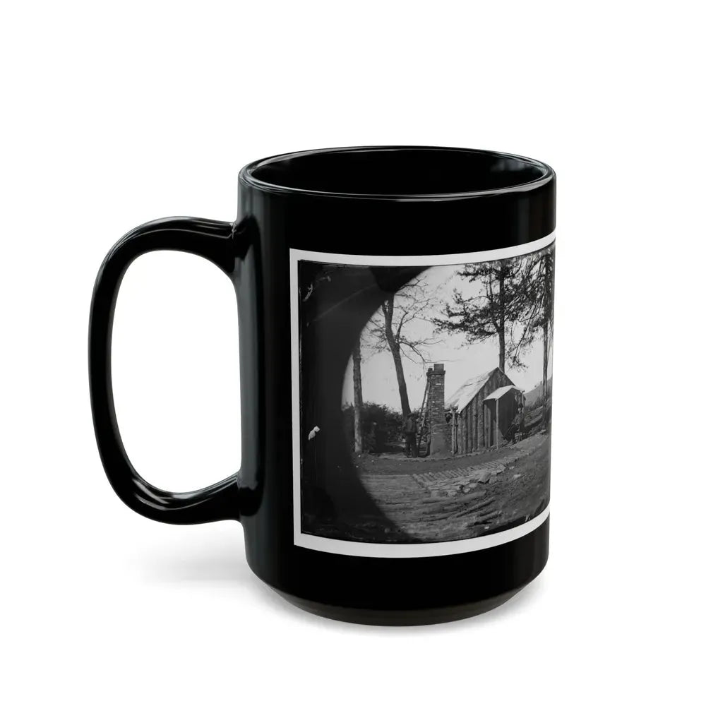 Brandy Station, Virginia. Specimen Of Officers Quarters. Army Of The Potomac (U.S. Civil War) Black Coffee Mug - Go Mug Yourself