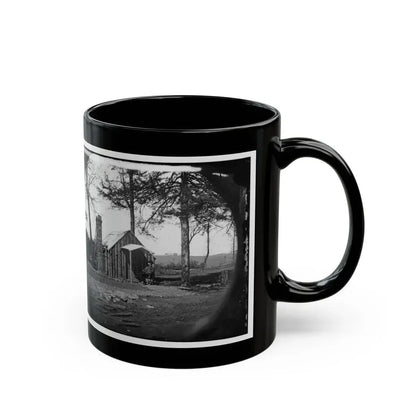 Brandy Station, Virginia. Specimen Of Officers Quarters. Army Of The Potomac (U.S. Civil War) Black Coffee Mug - Go Mug Yourself