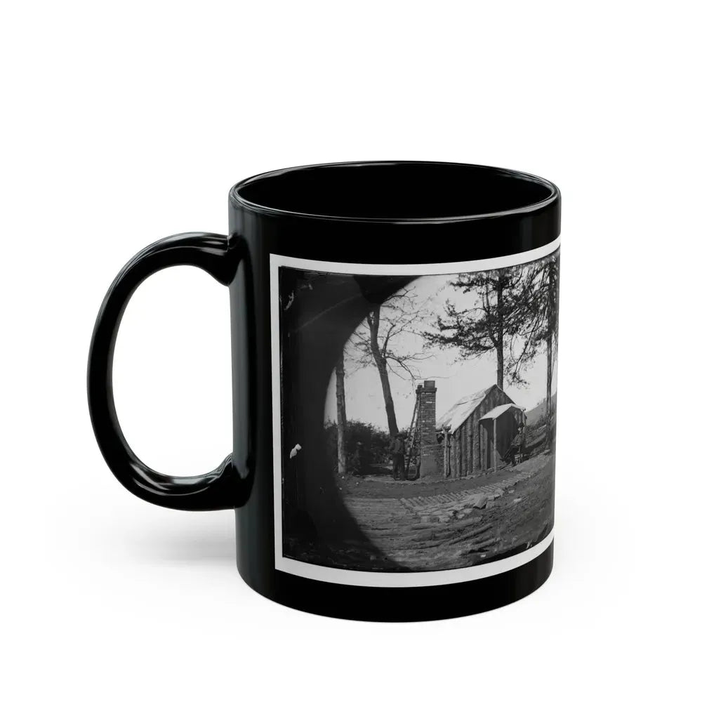 Brandy Station, Virginia. Specimen Of Officers Quarters. Army Of The Potomac (U.S. Civil War) Black Coffee Mug - Go Mug Yourself