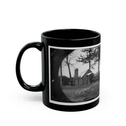 Brandy Station, Virginia. Specimen Of Officers Quarters. Army Of The Potomac (U.S. Civil War) Black Coffee Mug - Go Mug Yourself