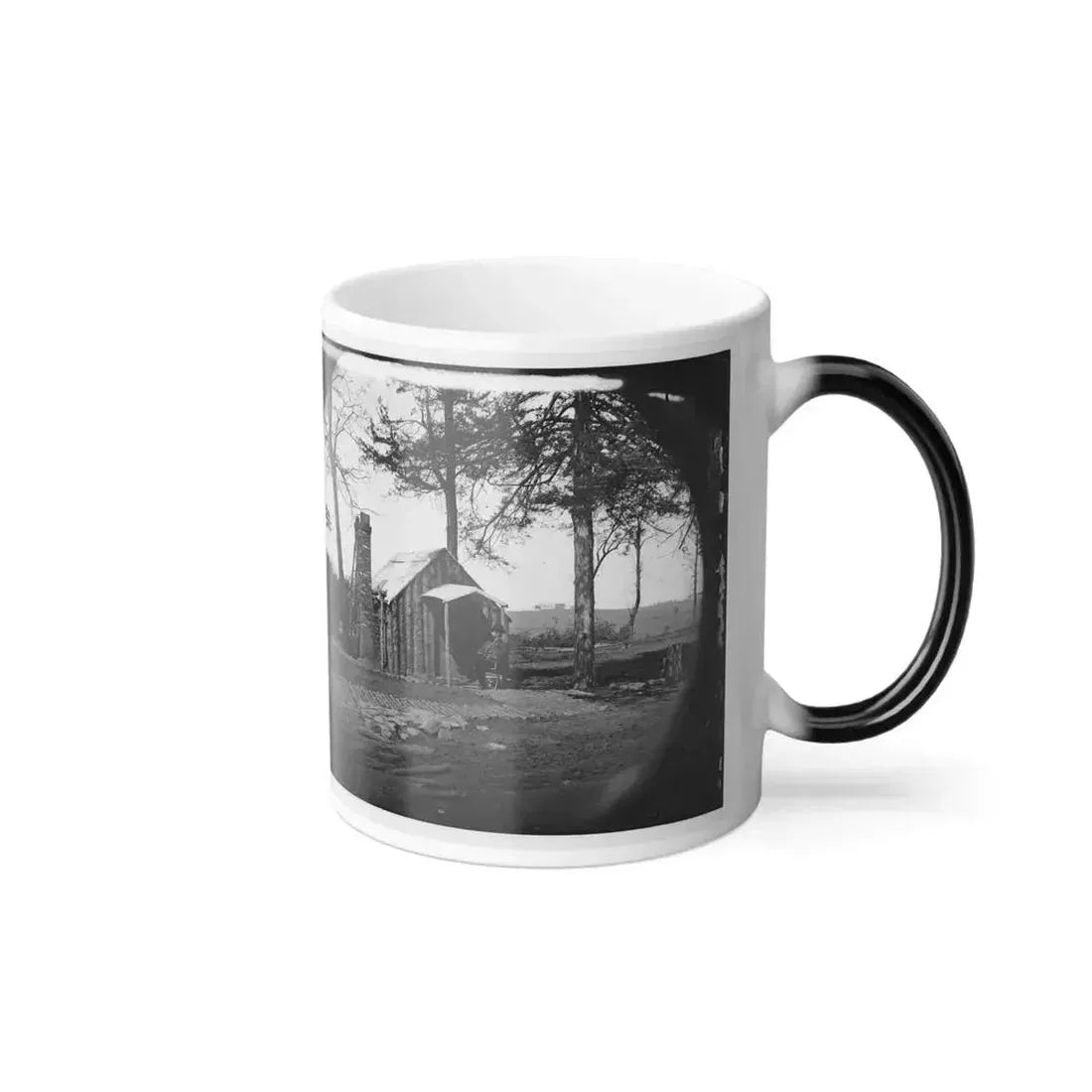 Brandy Station, Virginia. Specimen of Officers Quarters. Army of the Potomac (U.S. Civil War) Color Changing Coffee Mug 11oz - Go Mug Yourself