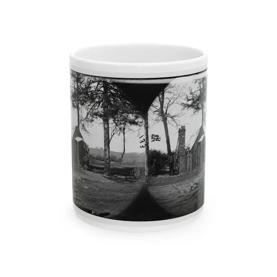 Brandy Station, Virginia. Specimen Of Officers Quarters. Army Of The Potomac (U.S. Civil War) White Coffee Mug 11oz - Go Mug Yourself