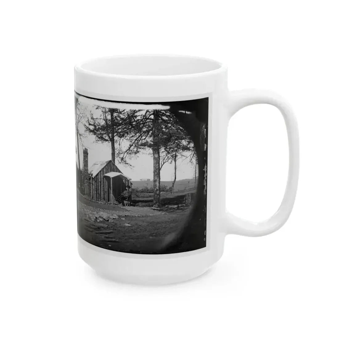 Brandy Station, Virginia. Specimen Of Officers Quarters. Army Of The Potomac (U.S. Civil War) White Coffee Mug - Go Mug Yourself