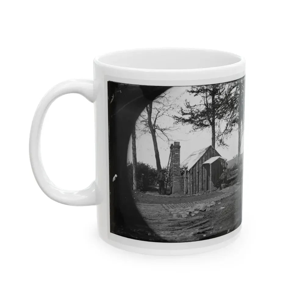 Brandy Station, Virginia. Specimen Of Officers Quarters. Army Of The Potomac (U.S. Civil War) White Coffee Mug - Go Mug Yourself