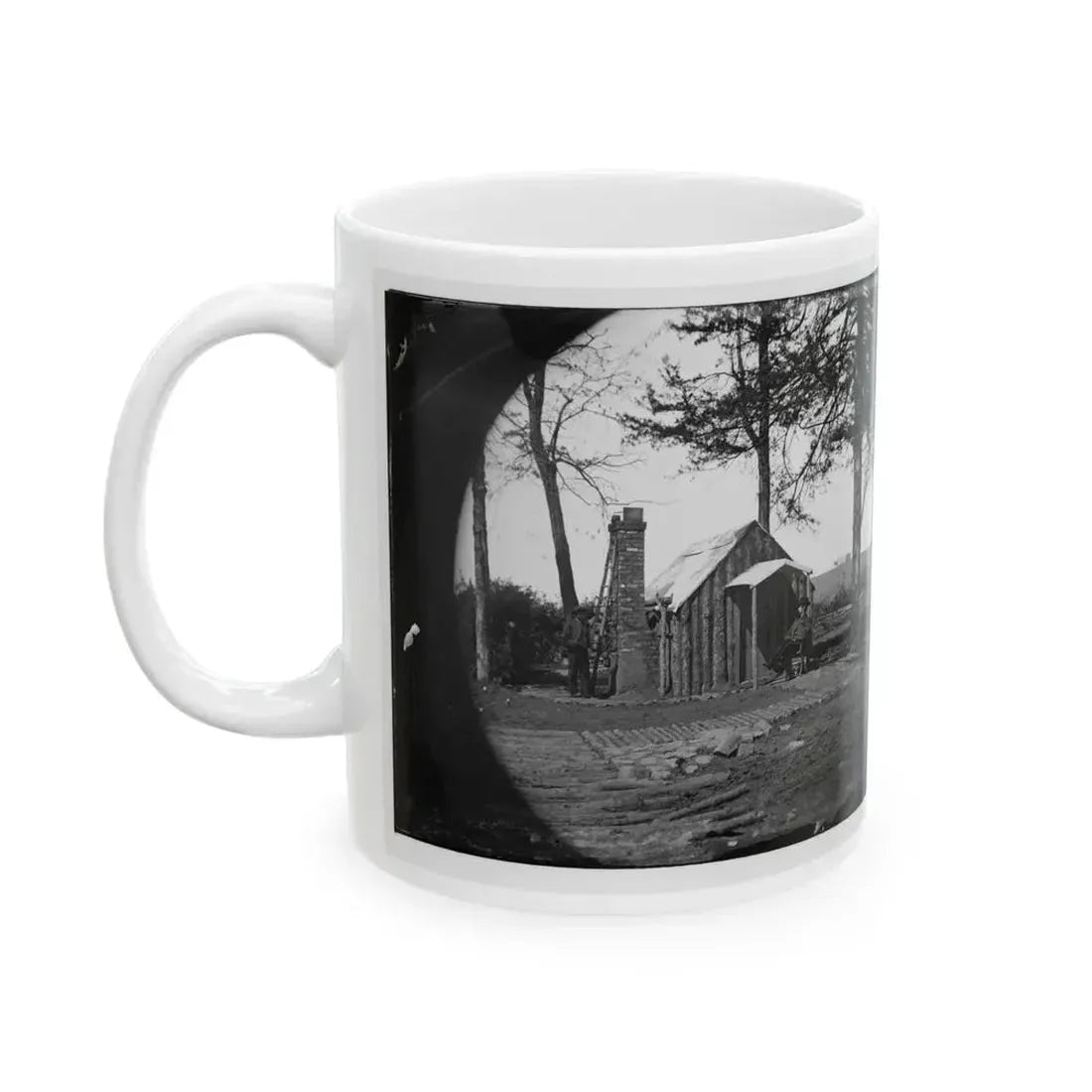 Brandy Station, Virginia. Specimen Of Officers Quarters. Army Of The Potomac (U.S. Civil War) White Coffee Mug - Go Mug Yourself
