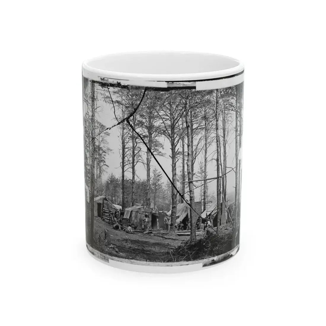 Brandy Station, Virginia. Telegraph Corps Camp (U.S. Civil War) White Coffee Mug 11oz - Go Mug Yourself