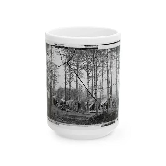 Brandy Station, Virginia. Telegraph Corps Camp (U.S. Civil War) White Coffee Mug 15oz - Go Mug Yourself