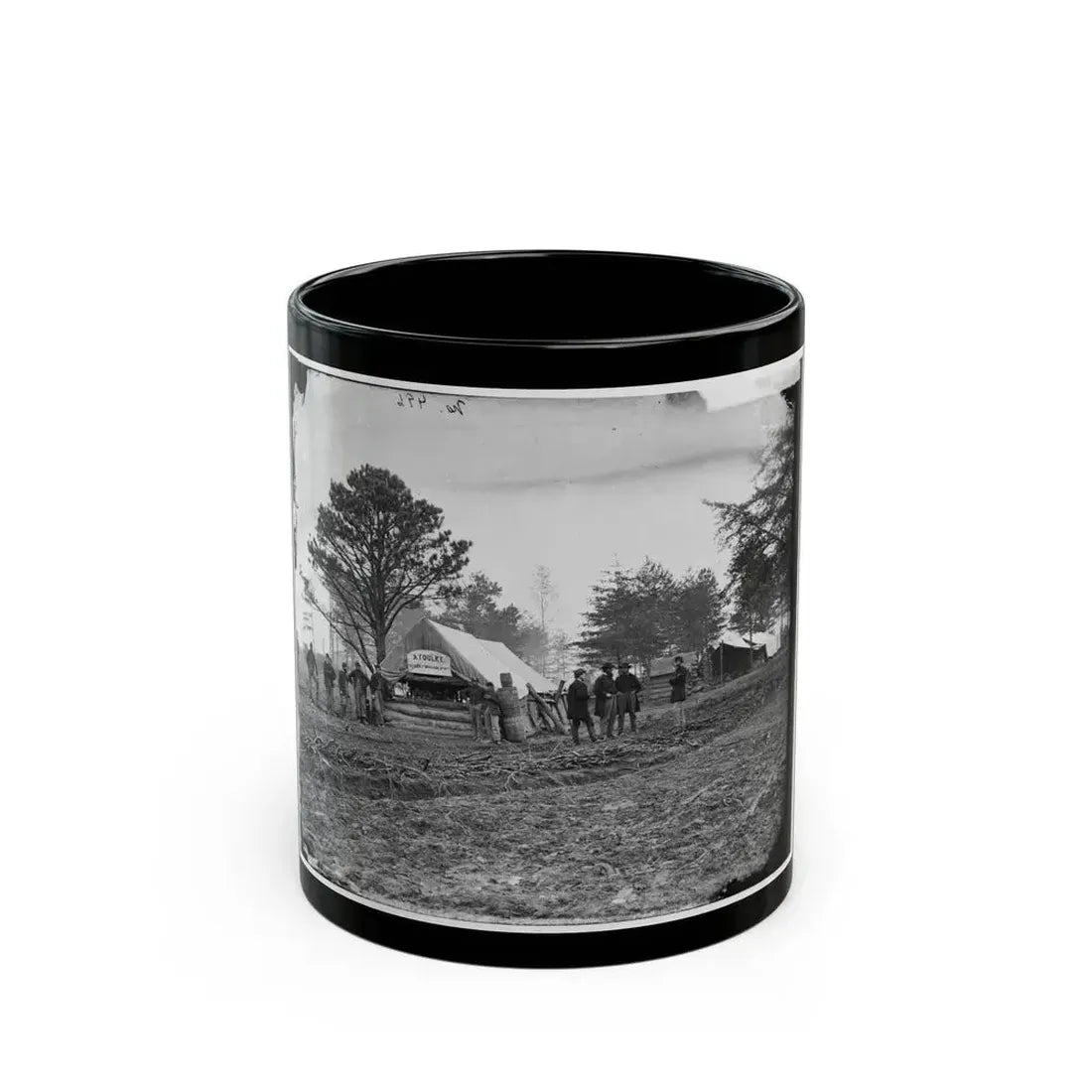 Brandy Station, Virginia. Tent Of A. Foulke, Sutler, 1st Brigade, Horse Artillery (U.S. Civil War) Black Coffee Mug 11oz - Go Mug Yourself