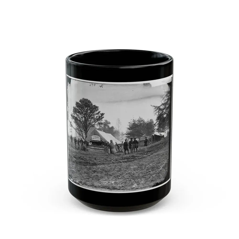 Brandy Station, Virginia. Tent Of A. Foulke, Sutler, 1st Brigade, Horse Artillery (U.S. Civil War) Black Coffee Mug 15oz - Go Mug Yourself