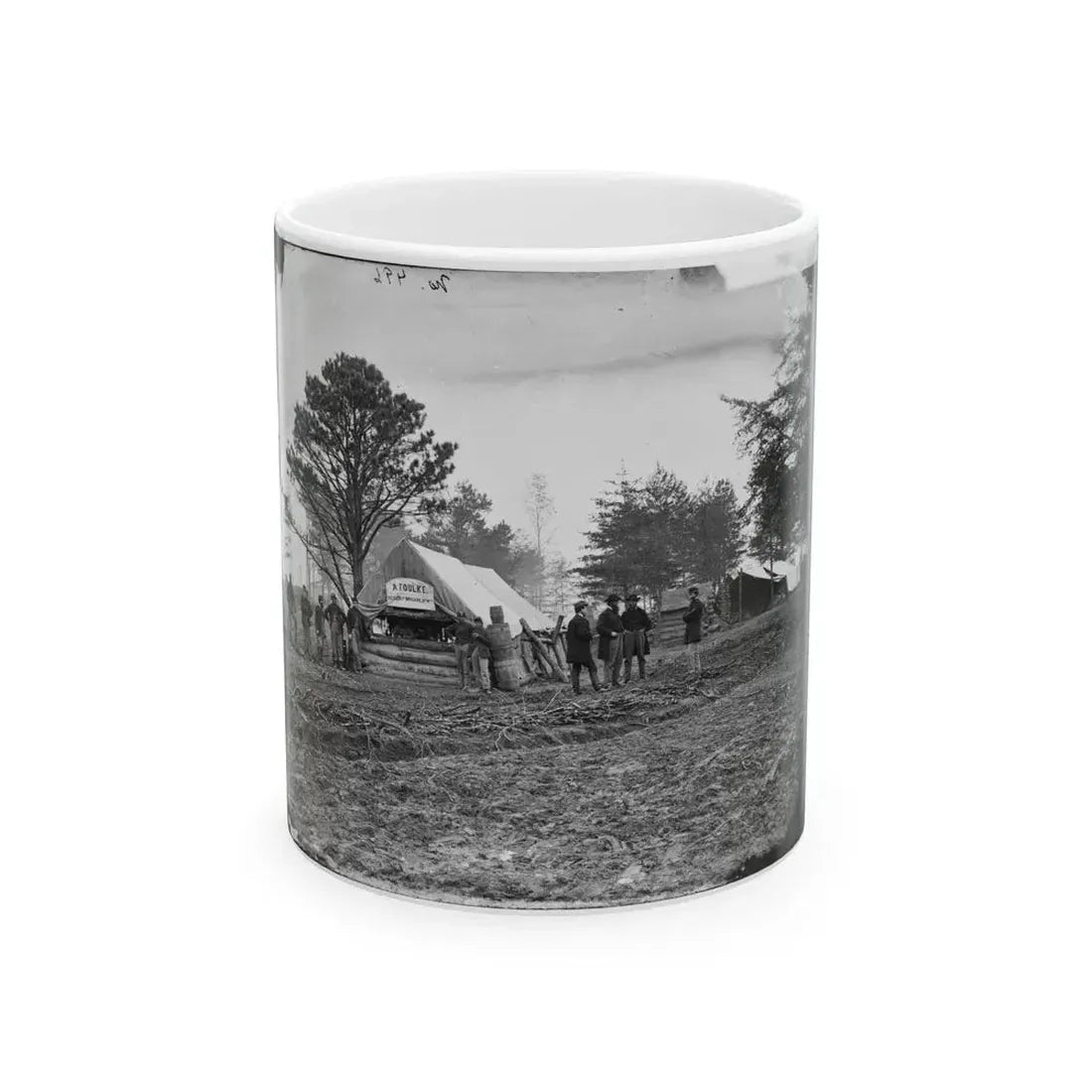 Brandy Station, Virginia. Tent Of A. Foulke, Sutler, 1st Brigade, Horse Artillery (U.S. Civil War) White Coffee Mug 11oz - Go Mug Yourself