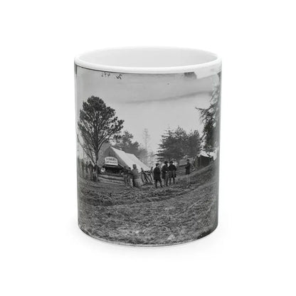 Brandy Station, Virginia. Tent Of A. Foulke, Sutler, 1st Brigade, Horse Artillery (U.S. Civil War) White Coffee Mug 11oz - Go Mug Yourself