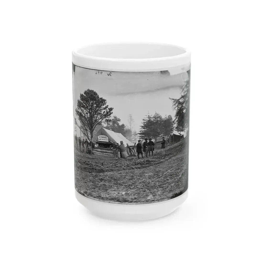 Brandy Station, Virginia. Tent Of A. Foulke, Sutler, 1st Brigade, Horse Artillery (U.S. Civil War) White Coffee Mug 15oz - Go Mug Yourself