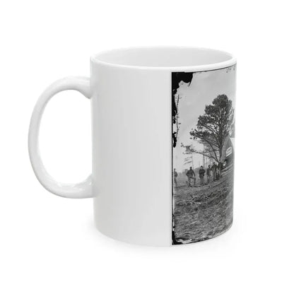 Brandy Station, Virginia. Tent Of A. Foulke, Sutler, 1st Brigade, Horse Artillery (U.S. Civil War) White Coffee Mug - Go Mug Yourself