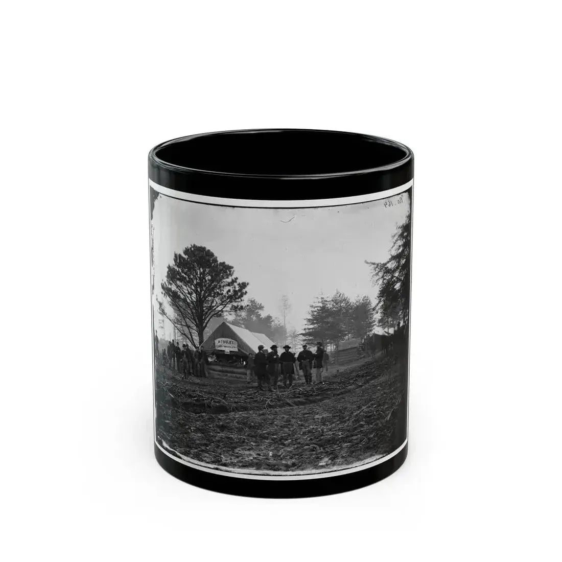 Brandy Station, Virginia. Tent Of A. Foulke, Sutler At Headquarters Of 1st Brigade, Horse Artillery (U.S. Civil War) Black Coffee Mug 11oz - Go Mug Yourself