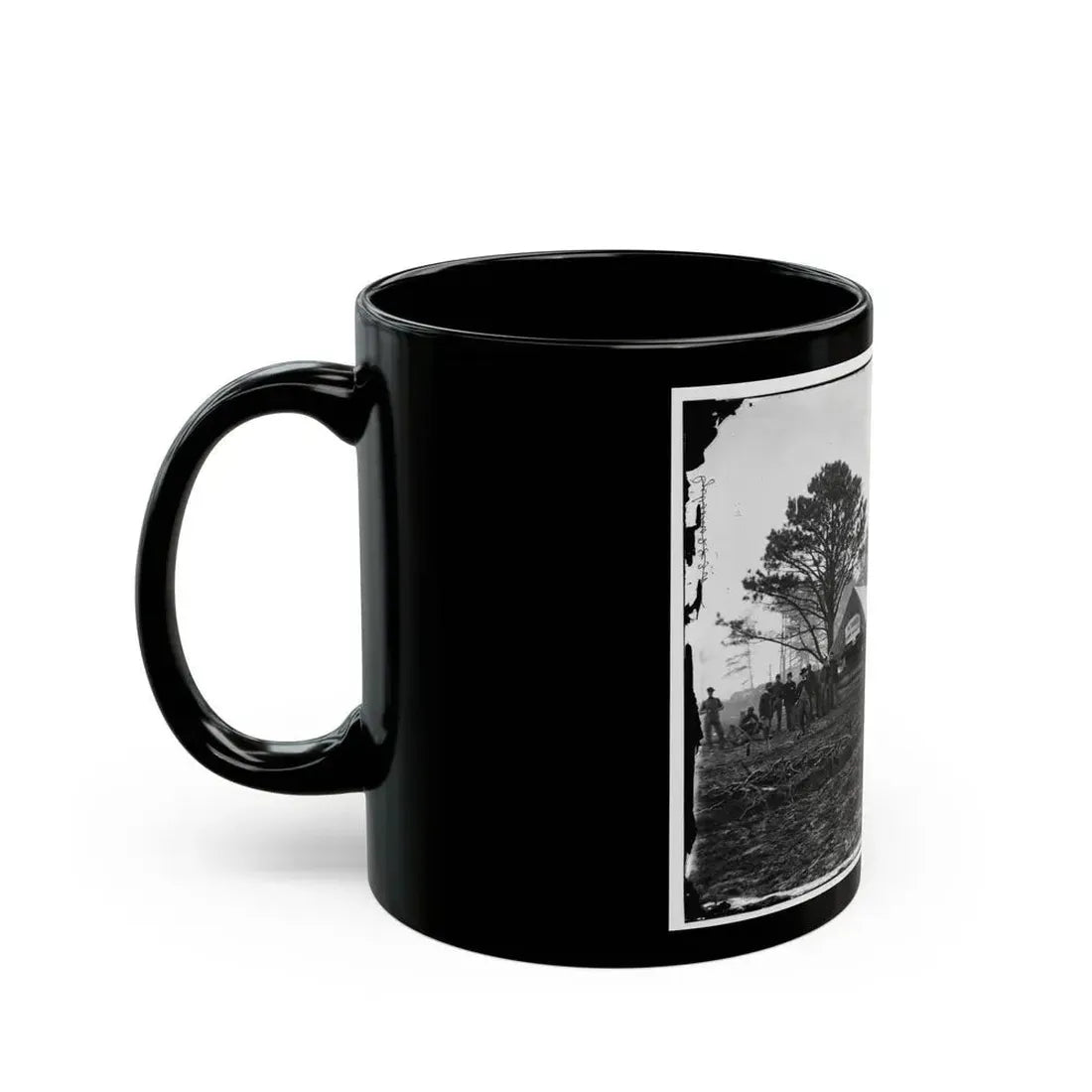 Brandy Station, Virginia. Tent Of A. Foulke, Sutler At Headquarters Of 1st Brigade, Horse Artillery (U.S. Civil War) Black Coffee Mug - Go Mug Yourself
