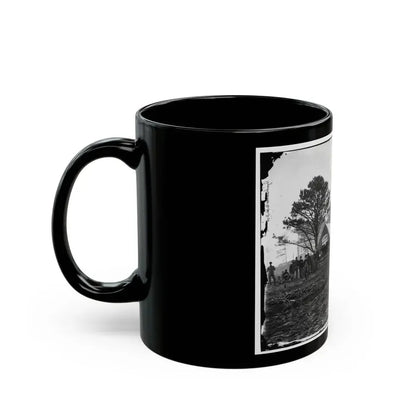 Brandy Station, Virginia. Tent Of A. Foulke, Sutler At Headquarters Of 1st Brigade, Horse Artillery (U.S. Civil War) Black Coffee Mug - Go Mug Yourself