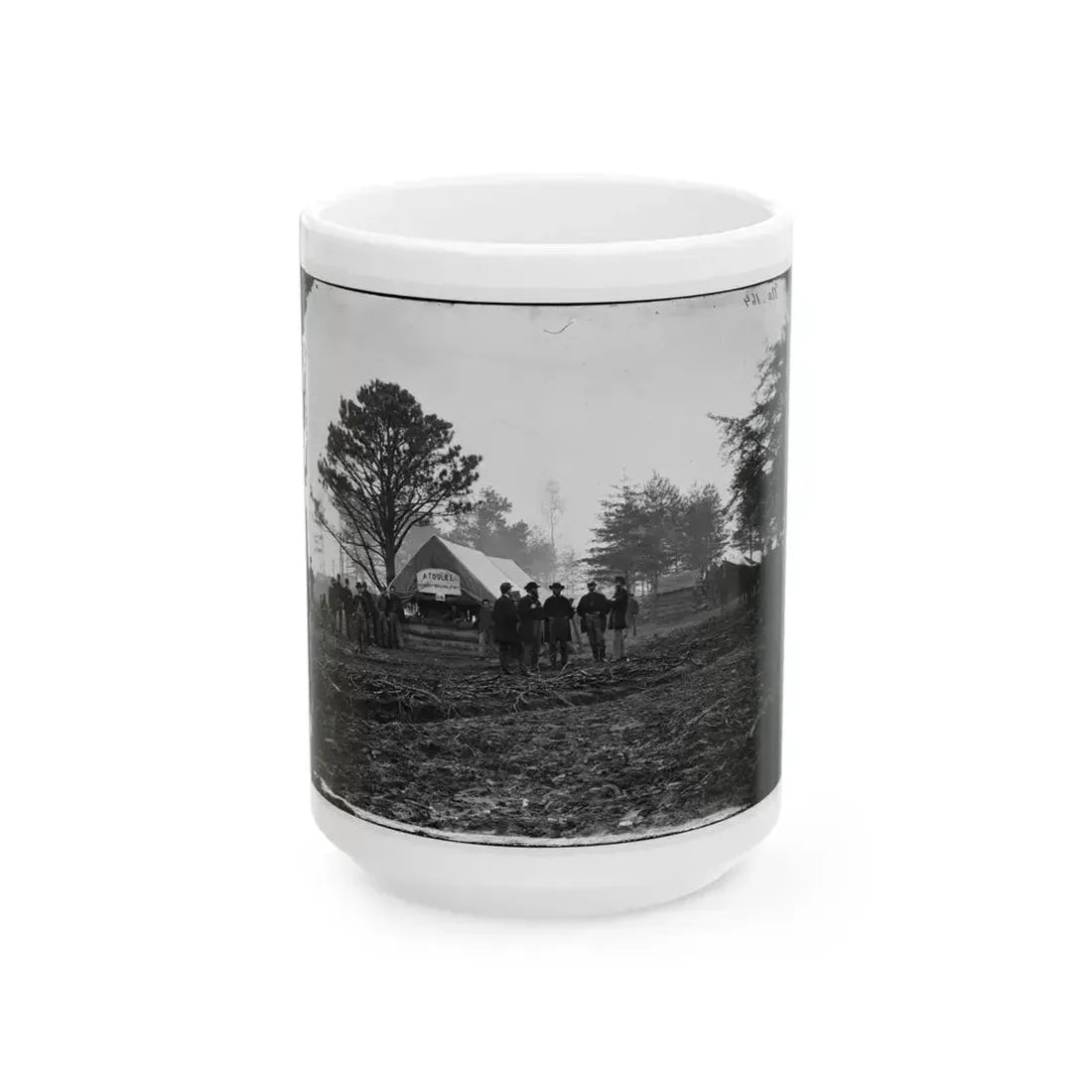 Brandy Station, Virginia. Tent Of A. Foulke, Sutler At Headquarters Of 1st Brigade, Horse Artillery (U.S. Civil War) White Coffee Mug 15oz - Go Mug Yourself