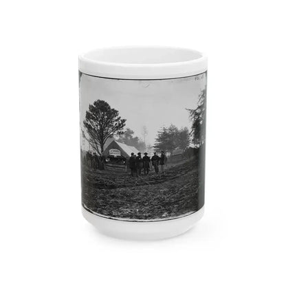 Brandy Station, Virginia. Tent Of A. Foulke, Sutler At Headquarters Of 1st Brigade, Horse Artillery (U.S. Civil War) White Coffee Mug 15oz - Go Mug Yourself