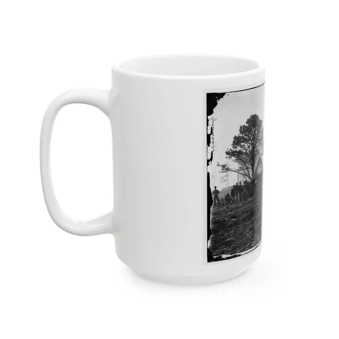 Brandy Station, Virginia. Tent Of A. Foulke, Sutler At Headquarters Of 1st Brigade, Horse Artillery (U.S. Civil War) White Coffee Mug - Go Mug Yourself
