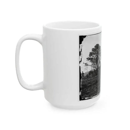 Brandy Station, Virginia. Tent Of A. Foulke, Sutler At Headquarters Of 1st Brigade, Horse Artillery (U.S. Civil War) White Coffee Mug - Go Mug Yourself