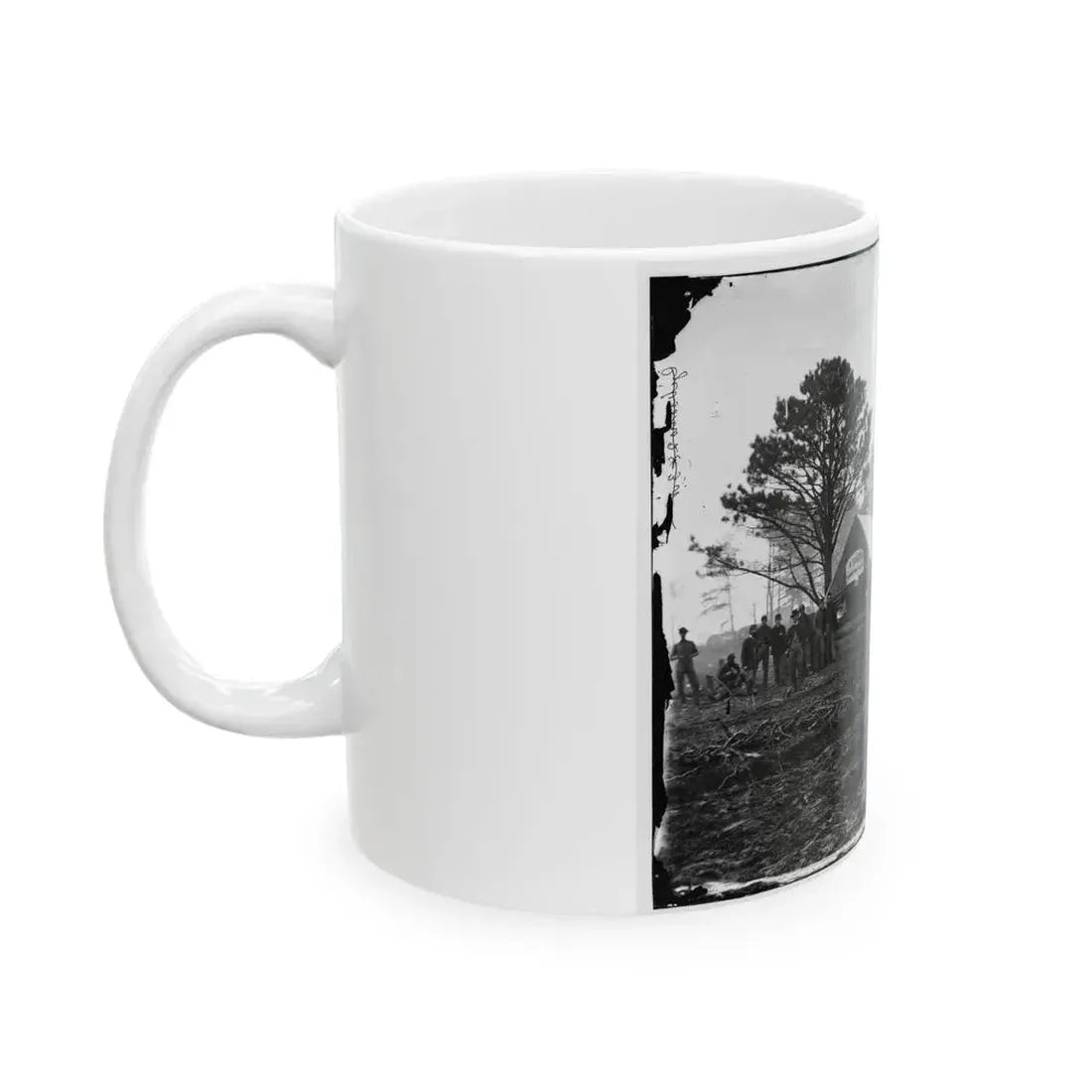 Brandy Station, Virginia. Tent Of A. Foulke, Sutler At Headquarters Of 1st Brigade, Horse Artillery (U.S. Civil War) White Coffee Mug - Go Mug Yourself
