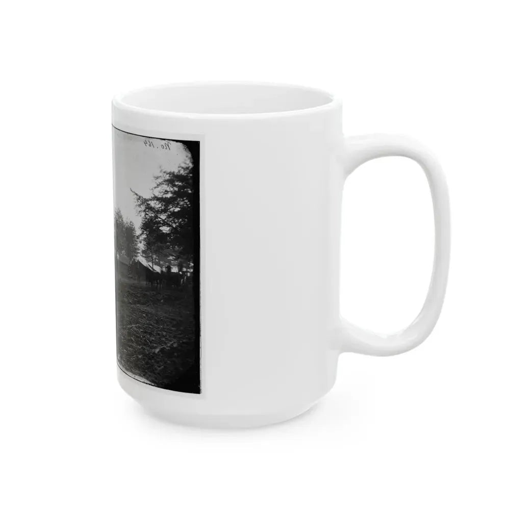 Brandy Station, Virginia. Tent Of A. Foulke, Sutler At Headquarters Of 1st Brigade, Horse Artillery (U.S. Civil War) White Coffee Mug - Go Mug Yourself