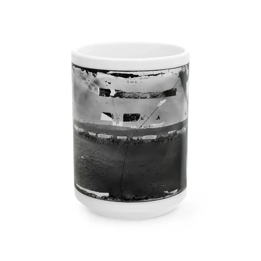 Brandy Station, Virginia (Vicinity). Ammunition Train Of 3d Division, Cavalry Corps (U.S. Civil War) White Coffee Mug 15oz - Go Mug Yourself