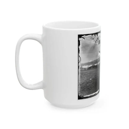 Brandy Station, Virginia (Vicinity). Ammunition Train Of 3d Division, Cavalry Corps (U.S. Civil War) White Coffee Mug - Go Mug Yourself