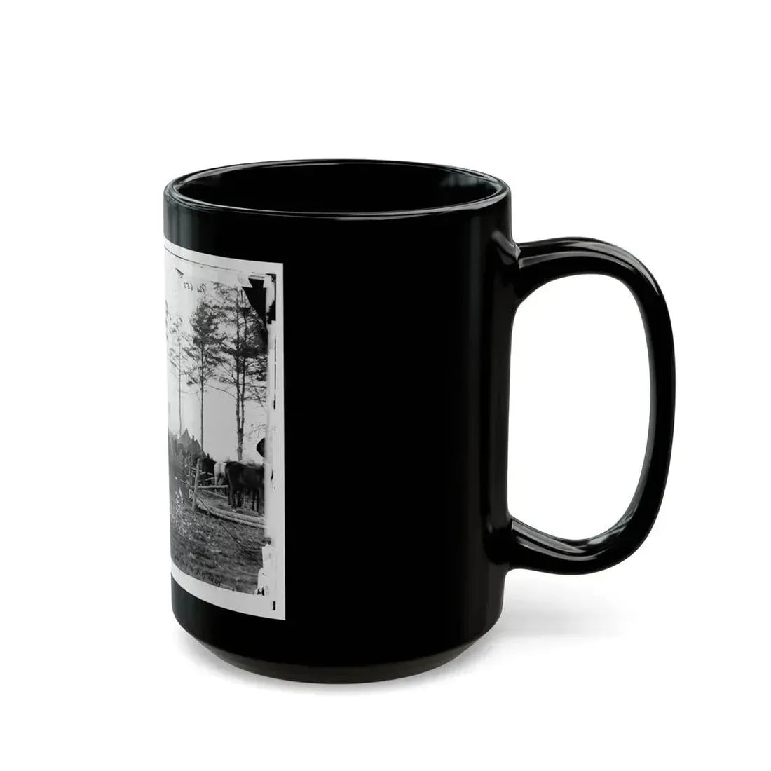 Brandy Station, Virginia (Vicinity). Camp Of The 18th Pennsylvania Cavalry (U.S. Civil War) Black Coffee Mug - Go Mug Yourself