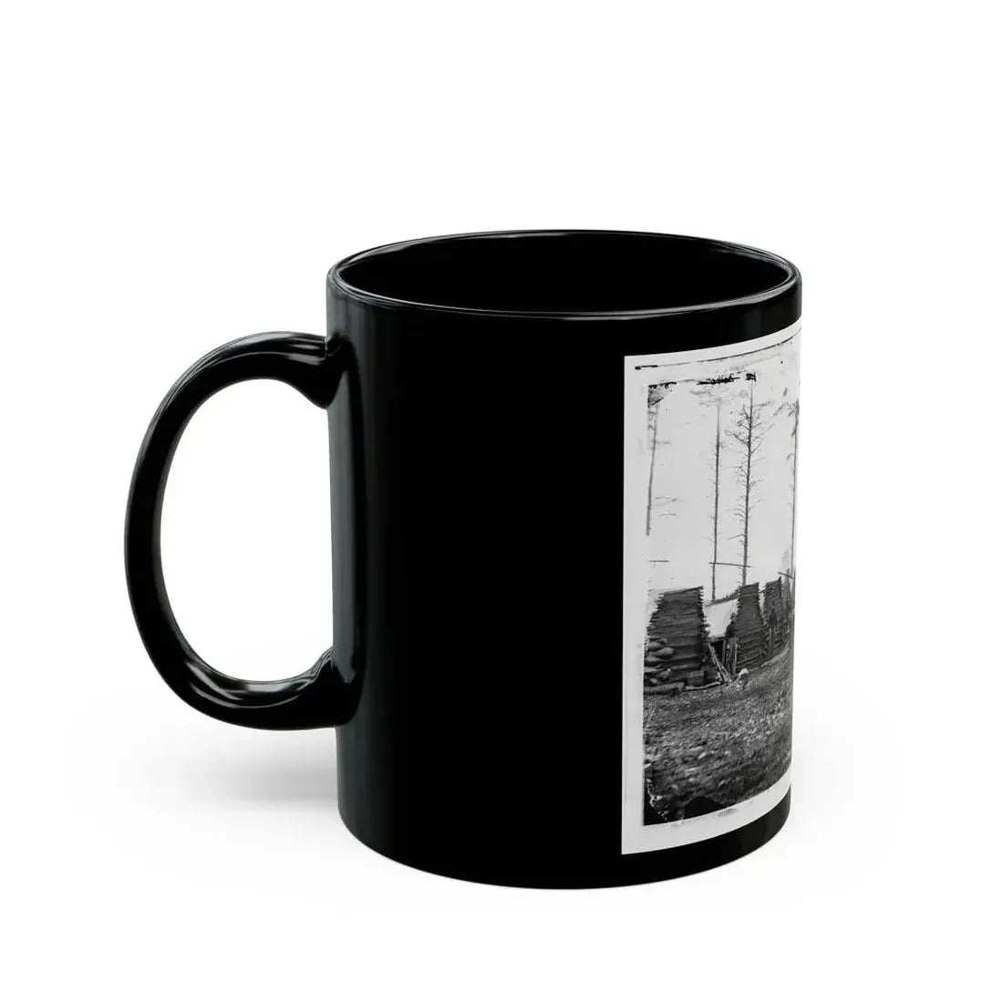 Brandy Station, Virginia (Vicinity). Camp Of The 18th Pennsylvania Cavalry (U.S. Civil War) Black Coffee Mug - Go Mug Yourself