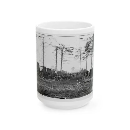 Brandy Station, Virginia (Vicinity). Camp Of The 18th Pennsylvania Cavalry (U.S. Civil War) White Coffee Mug 15oz - Go Mug Yourself