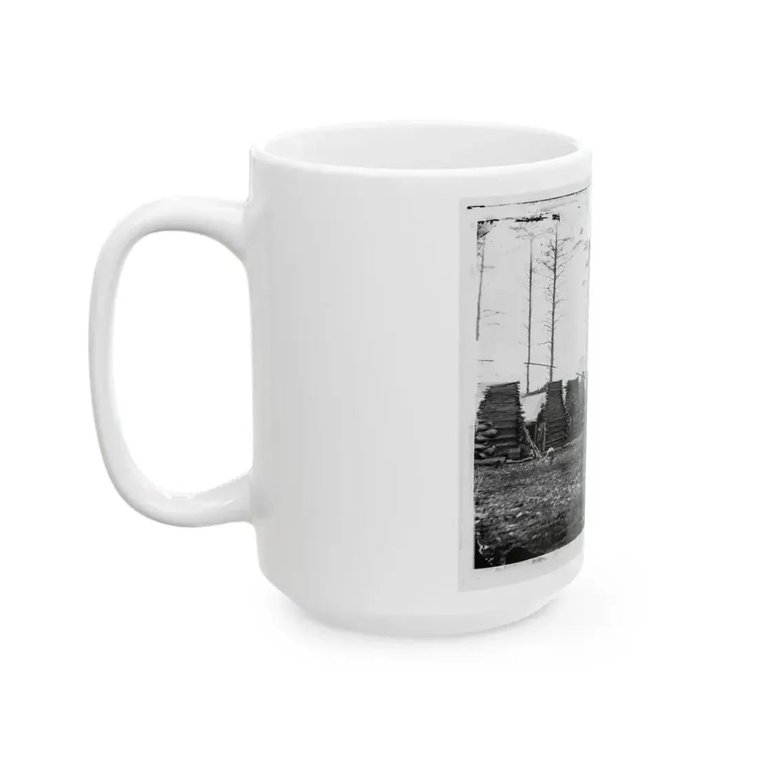Brandy Station, Virginia (Vicinity). Camp Of The 18th Pennsylvania Cavalry (U.S. Civil War) White Coffee Mug - Go Mug Yourself