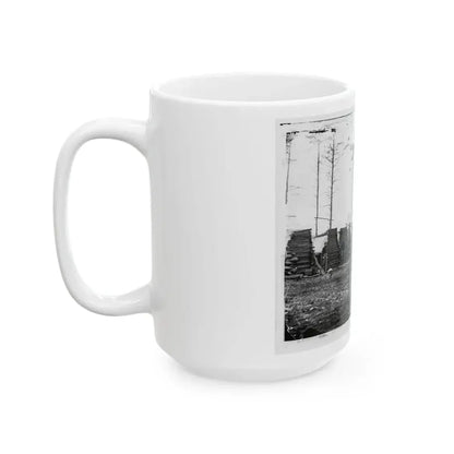 Brandy Station, Virginia (Vicinity). Camp Of The 18th Pennsylvania Cavalry (U.S. Civil War) White Coffee Mug - Go Mug Yourself