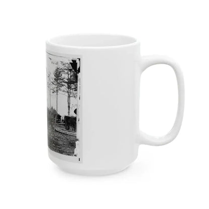 Brandy Station, Virginia (Vicinity). Camp Of The 18th Pennsylvania Cavalry (U.S. Civil War) White Coffee Mug - Go Mug Yourself