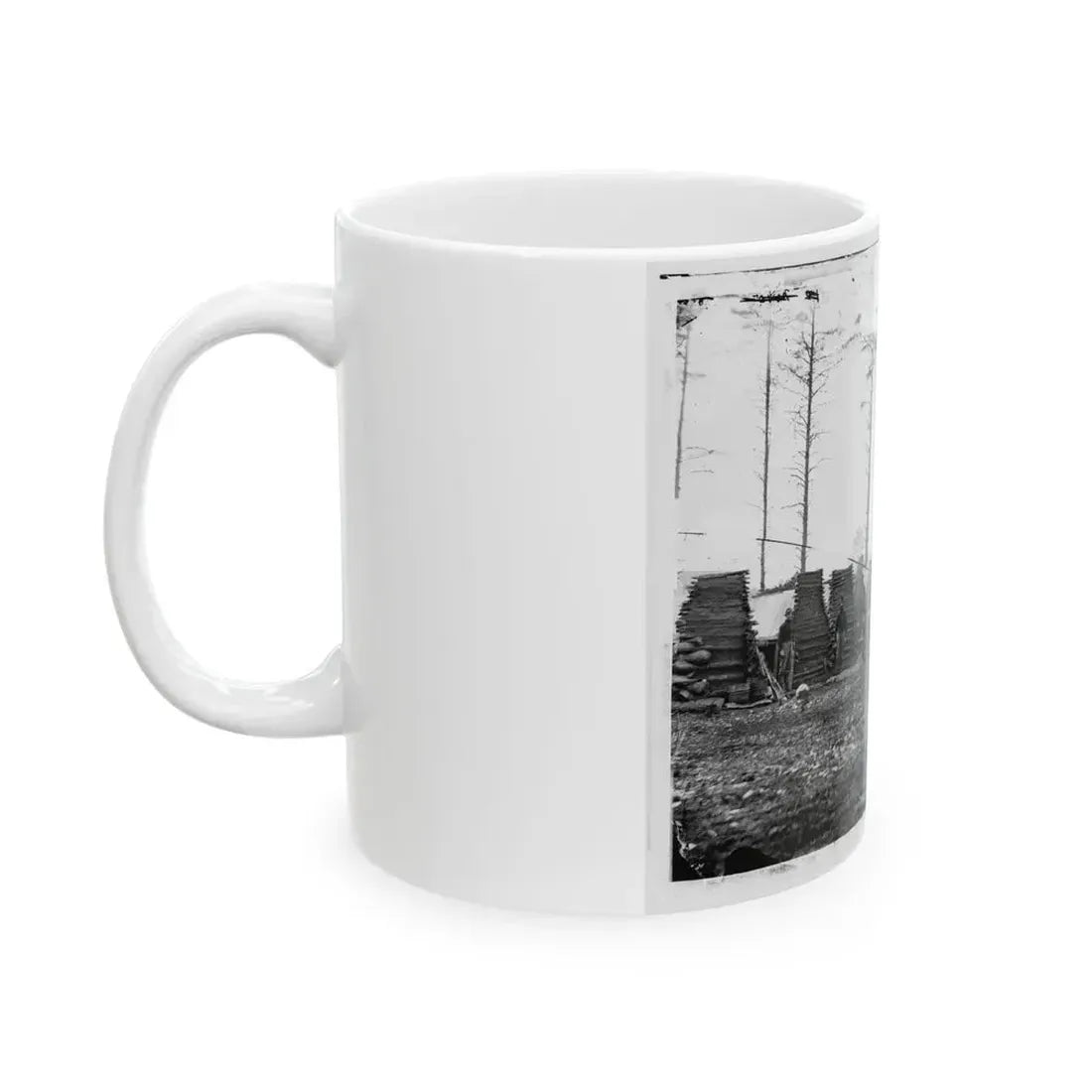 Brandy Station, Virginia (Vicinity). Camp Of The 18th Pennsylvania Cavalry (U.S. Civil War) White Coffee Mug - Go Mug Yourself