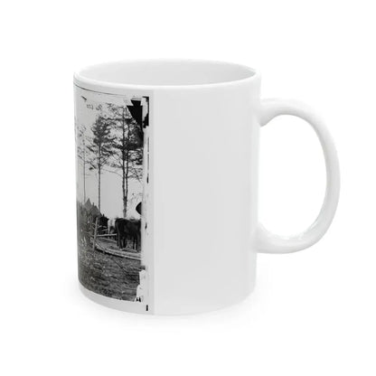 Brandy Station, Virginia (Vicinity). Camp Of The 18th Pennsylvania Cavalry (U.S. Civil War) White Coffee Mug - Go Mug Yourself