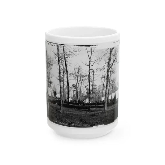 Brandy Station, Virginia (Vicinity). Field Hospital Of 3d Division, 2d Army Corps (U.S. Civil War) White Coffee Mug 15oz - Go Mug Yourself