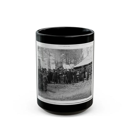 Brandy Station, Virginia (Vicinity). Gen. George G. Meade And Staff (U.S. Civil War) Black Coffee Mug 15oz - Go Mug Yourself