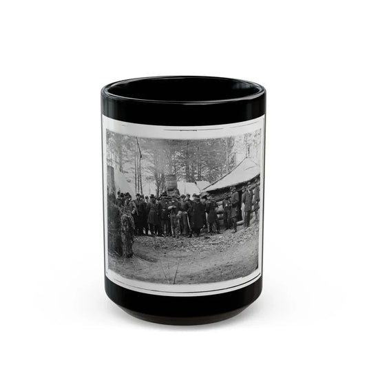 Brandy Station, Virginia (Vicinity). Gen. George G. Meade And Staff (U.S. Civil War) Black Coffee Mug 15oz - Go Mug Yourself