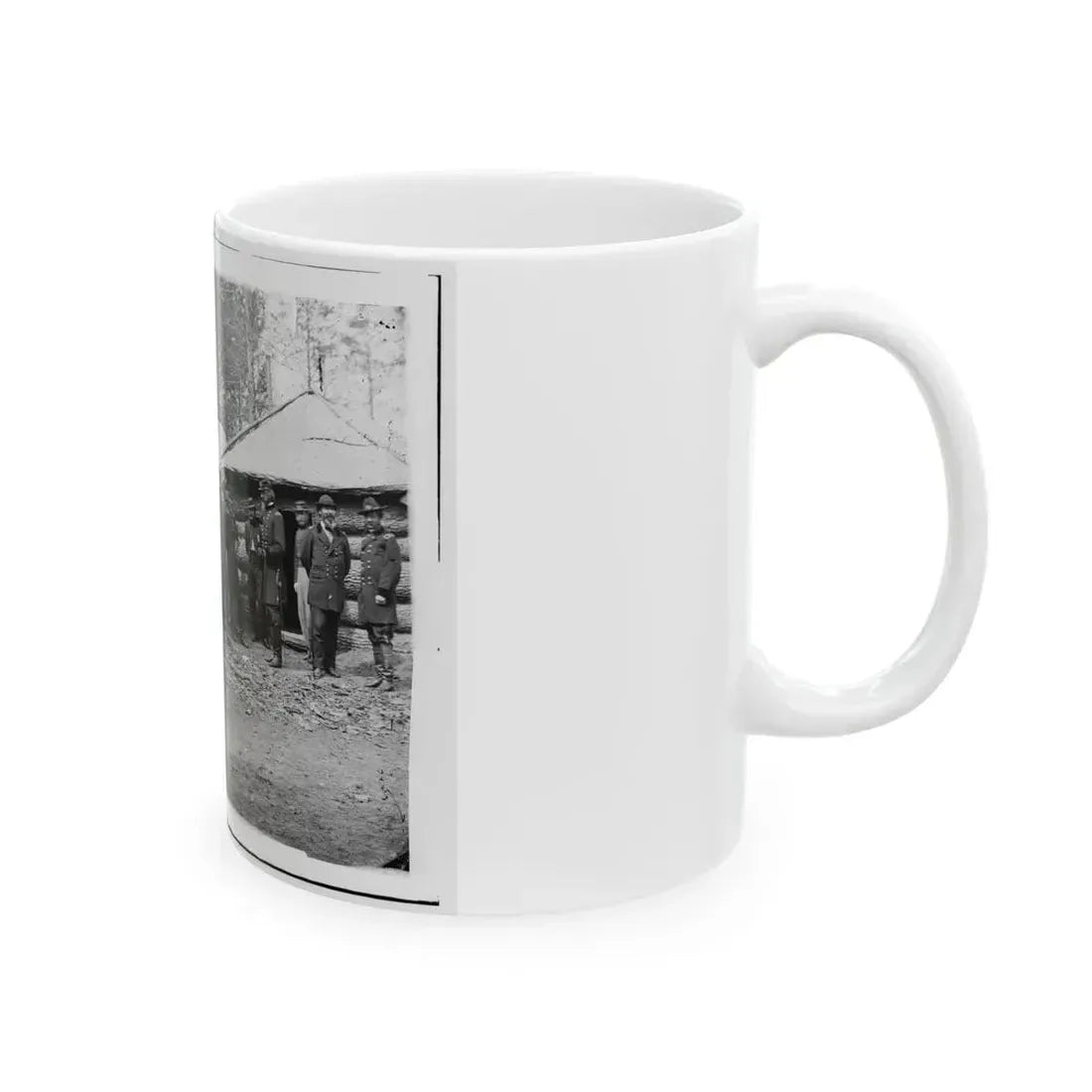 Brandy Station, Virginia (Vicinity). Gen. George G. Meade And Staff (U.S. Civil War) White Coffee Mug - Go Mug Yourself