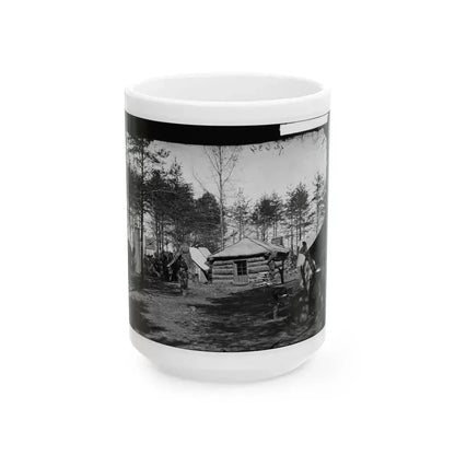 Brandy Station, Virginia (Vicinity). Headquarters, 1st Brigade, Horse Artillery (U.S. Civil War) White Coffee Mug 15oz - Go Mug Yourself