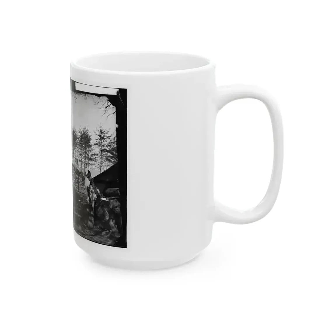 Brandy Station, Virginia (Vicinity). Headquarters, 1st Brigade, Horse Artillery (U.S. Civil War) White Coffee Mug - Go Mug Yourself