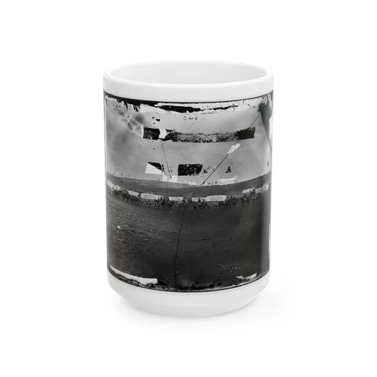 Brandy Station, Virginia (Vicinity). Ammunition Train Of 3d Division, Cavalry Corps (U.S. Civil War) White Coffee Mug-15oz-Go Mug Yourself