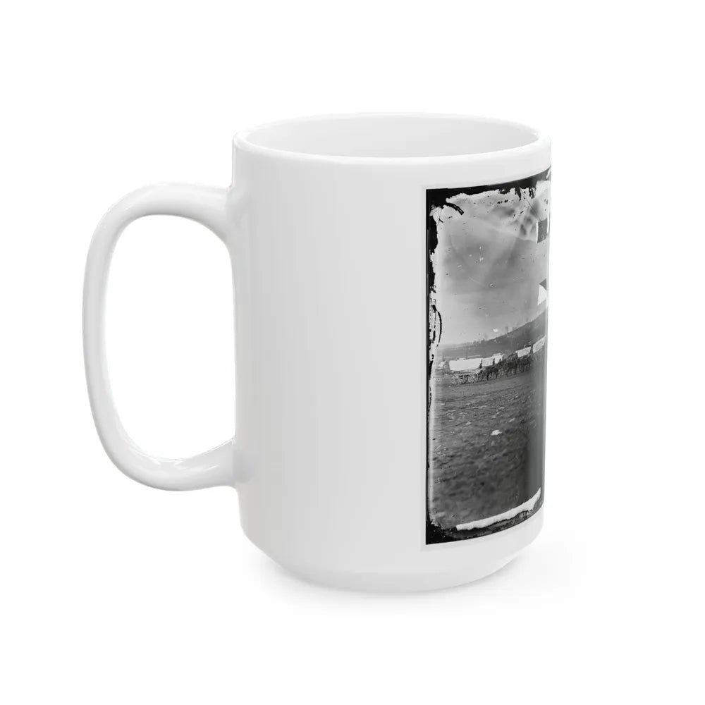 Brandy Station, Virginia (Vicinity). Ammunition Train Of 3d Division, Cavalry Corps (U.S. Civil War) White Coffee Mug-Go Mug Yourself